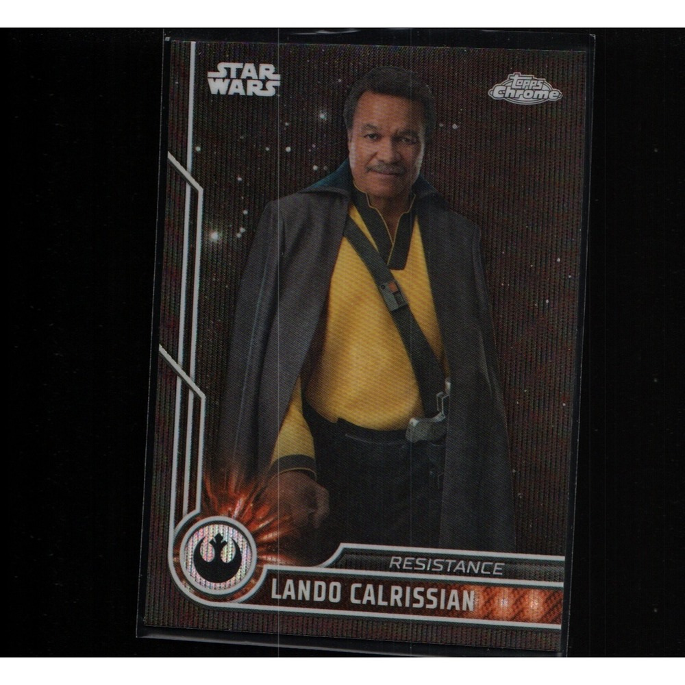2023 Topps Chrome Star Wars Lando Calrissian Card #77 Resistance